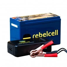 Rebelcell 12V 7A Accu + 12.6V 3A Oplader